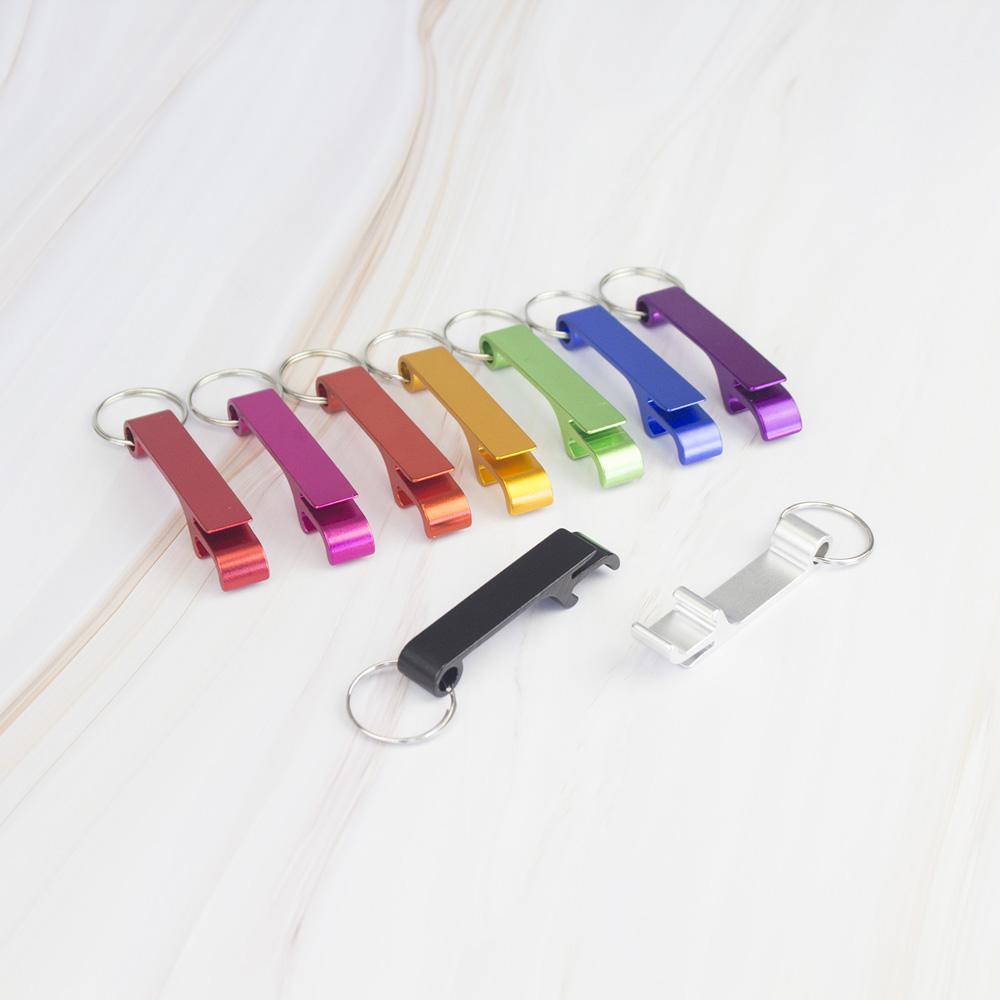 Lot 100pcs Free Customized Aluminium Portable Can Opener Key Chain Ring Can Opener Restaurant Promotion Giveaway Logo Gifts1