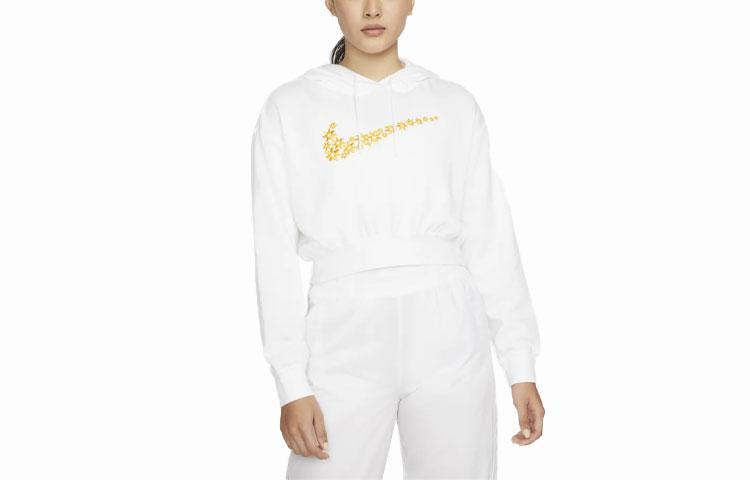Nike Sweatshirts Women's White Hooded Moderate Regular DO7257-100