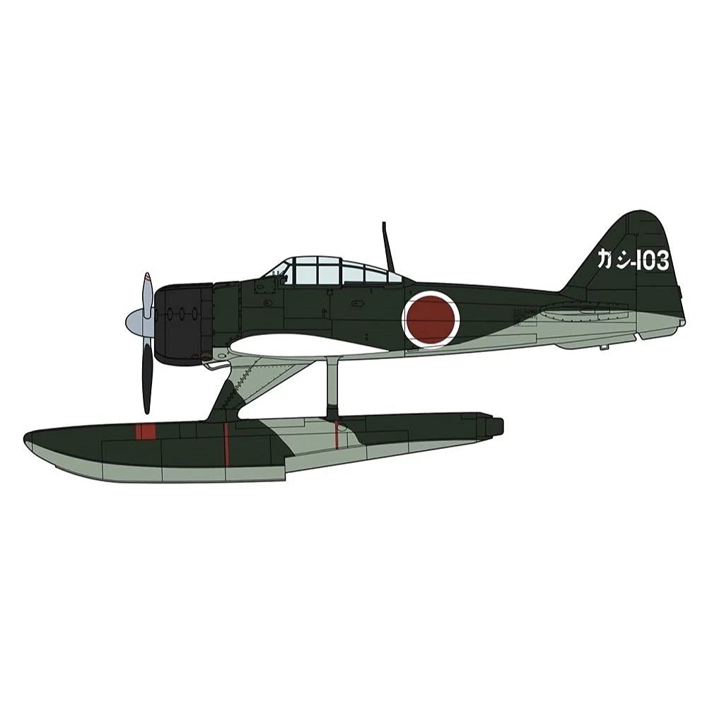 Hasegawa 1/48 scale Japanese Navy Nakajima A6M2-N Type 2 Seaplane Fighter, Kashima Air Group Plastic Model Kit 07469