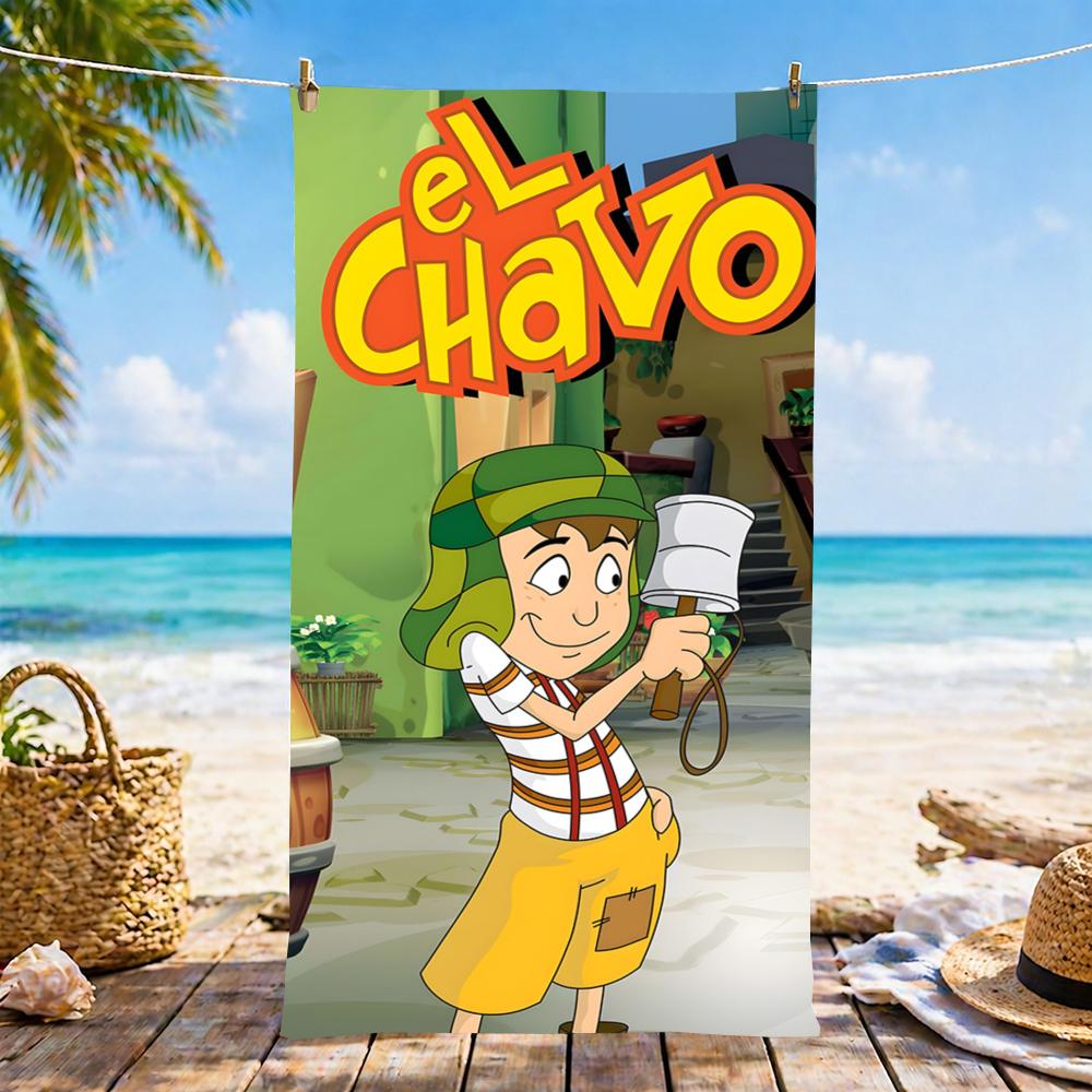 E-El Chavo Del Ocho-S Полотенце Микрофибра Пляжное Полотенце, Быстросохнущее, Не Оставляет Песка, Ультратонкое Волокно, Супер Мягкое.