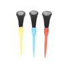 3Pcs/pack Golf Tees Set With Shock Absorbent Soft Net Head Adjustable Height Stable Plastic Base For Consistent Shots