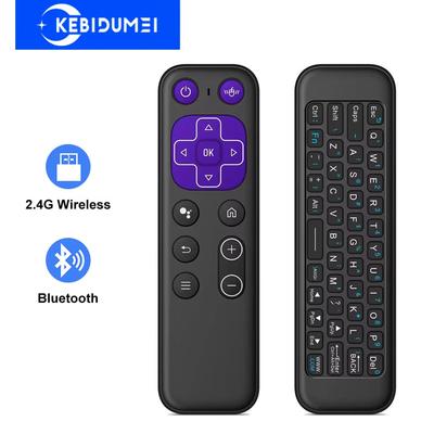 2.4G BT 5.2 Двухрежимный Пульт Дистанционного Управления ИК-обучение T6 Беспроводная Голосовая Воздушная Мышь Перезаряжаемая Через USB Приемник Для Android ТВ-приставки