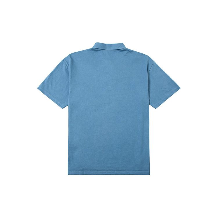 Timberland Повседневная рубашка поло с коротким рукавом и логотипом, мужская, синяя, A27AFDJ5