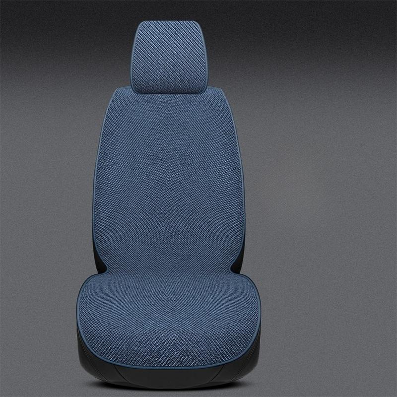 Цельные льняные подушки на сиденья автомобиля – Дышащий комфорт, чехол на сиденье для передних сидений, универсальная посадка для большинства автомобилей