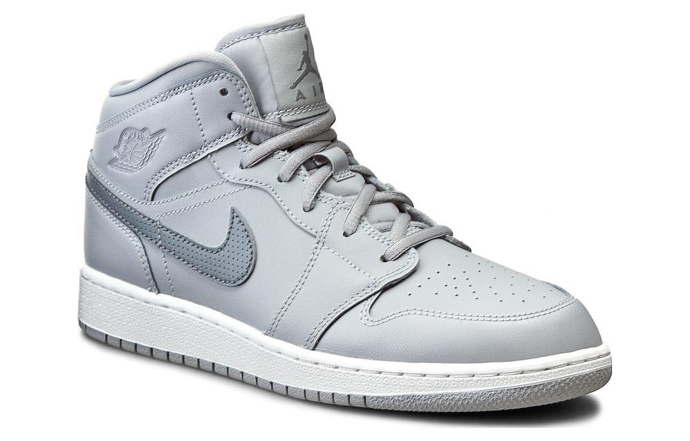Jordan 1 Mid BG Серый Волк 554725-033