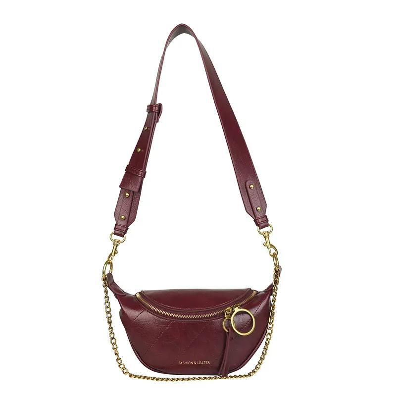 Женская сумка-цепочка через плечо, поясная сумка, сумка через плечо, поясная сумка, роскошная женская сумка на грудь, модная