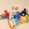 New Children's Color Contrast Bag Style Letters Simple Chest Bag Boys and Girls Out of Fashion with Coin Purse