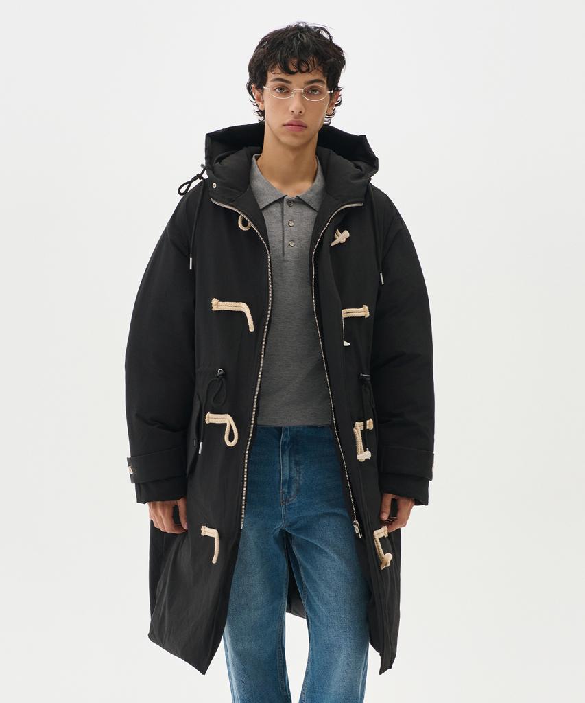 Tradclub Toggle Hooded Heavy Long Padded Jacket (2 Colors)