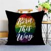 LGBTQ Art Pride Lesbian Gay Rainbow Flag Pillow Anime Pillow Sofa Bed Head Pillow Cover Cushion Cover x cm Fashion