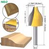 8mm Shank Panel Raiser Router Bit - Vertical - Ogee Bead - cutter woodworking bits wood milling cutter