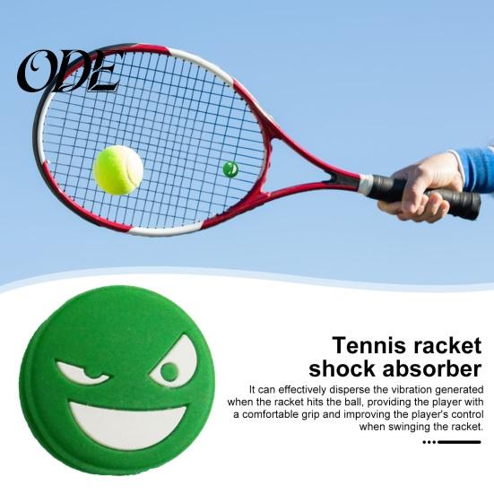 Stable And Reliable Racket Accessories Tennis Vibration Dampeners Silicone Shock Absorber Absorbers Reusable Smile Face Racquet