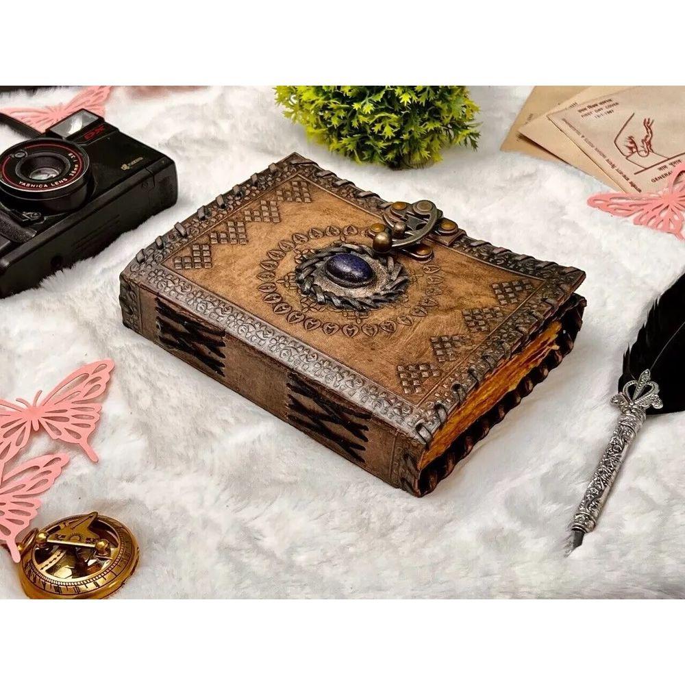 Celtic Stone Vintage Leather Journal Gifts for Men and Women