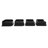 4PCS Bed Risers ABS L Shape Anti Slip Chair Leg Extra Lifts Furniture Riser Stand Blocks for Desk