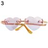 Mini Plush Doll Plush Doll Eyeglasses For 10/15cm Dolls Glasses Clothes Cute Heart Frame