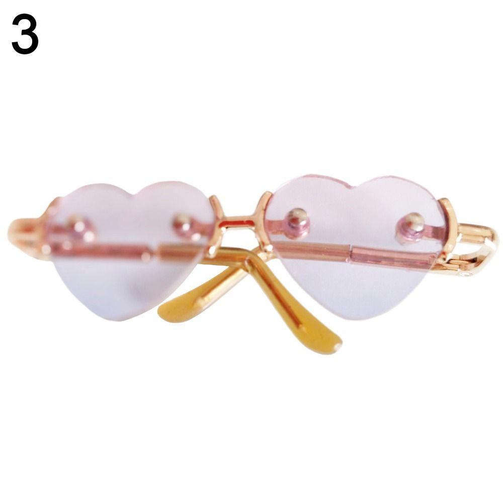 Mini Plush Doll Plush Doll Eyeglasses For 10/15cm Dolls Glasses Clothes Cute Heart Frame