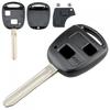 Корпус дистанционного ключа автомобиля с 2 кнопками, лезвием TOY43/резиновой накладкой и 2 микропереключателями, подходящими для Toyota