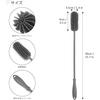 ddLUCK Extra Long Handle Silicone Bottle Brush, BPA-Free, for Cleaning 40cm Water Bottles, Hydro Flasks, Sports Bottles, Vases, Thermoses, and Other G