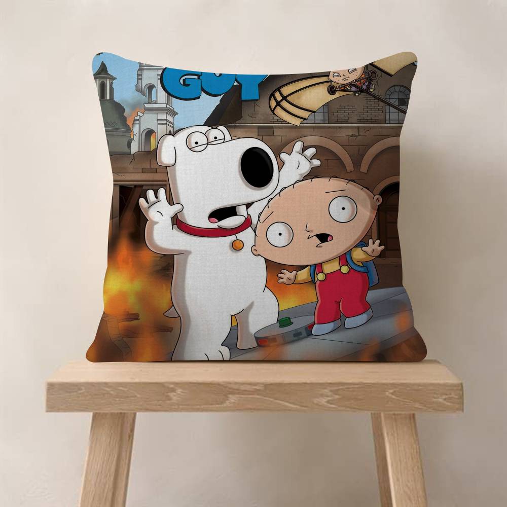 Anime FFamily movie GGuy Personalized picture text home decorative pillows Household Gifts 45x45cm