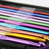 22 шт. набор крючков для вязания с сумкой для хранения, мягкая ручка, спицы для вязания, пряжа, спицы для вязания, набор инструментов для ткачества своими руками, ручной инструмент