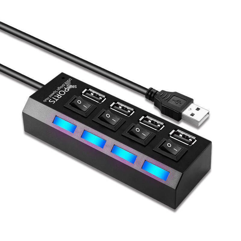 Высокоскоростной USB 2.0 хаб-разветвитель для ноутбука, настольного компьютера, мыши, клавиатуры и U-диска