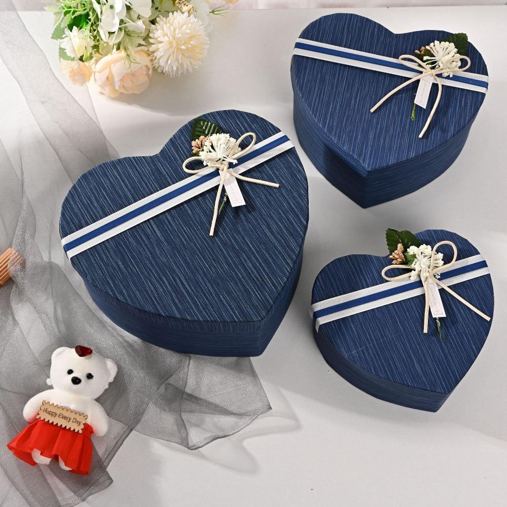 Red Gift Box Heart-shaped Present Boxes New Gift Storage Container Birthday