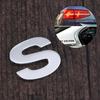 Хромированные серебристые 3D металлические наклейки с алфавитом для украшения автомобиля