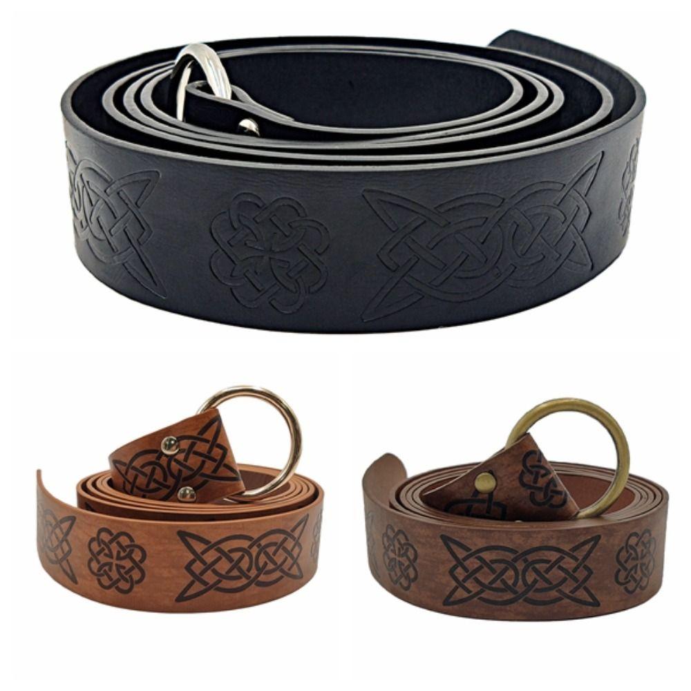 Печать пояса викингов эпохи Возрождения, тисненая кожа, средневековый пояс, кельтский пояс, фото профессионалов