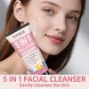 YUITIKUE  60g  Multivitamin Collagen Facial Cleanser 5 In 1 Formula Mild Cleansing Remove Impurities Moisturizing Even Skin Tone S