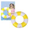 Детское кольцо для плавания, сильная плавучесть, красочный полосатый узор, утолщенные поплавки с защитой от опрокидывания, ПВХ, бассейн, вода, надувной плавающий круг, водная забавная игрушка
