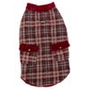 Thick Plaid Dog Vest Large Breeds Samoyed Golden Retriever Winter Warm Pet Coat No Sleeve