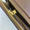 [Pre-Owned] Vintage Logo Leather Canvas Mix Leather Box Shoulder Bag - Very Good #B6ZPCO