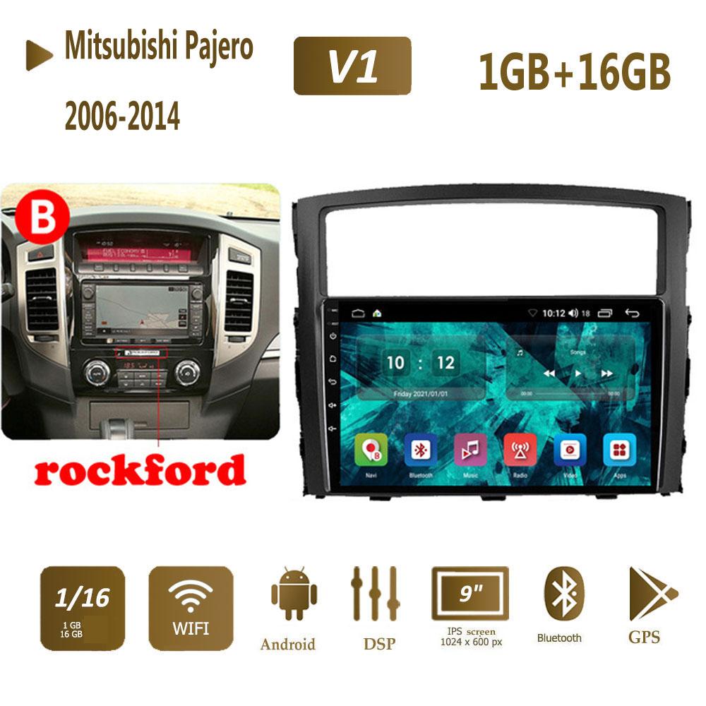 2Din для Mitsubishi Pajero 4 V80 V90 2006-2014 Android автомобильное стерео радио мультимедийный видеоплеер навигация GPS 1 + 16 ГБ
