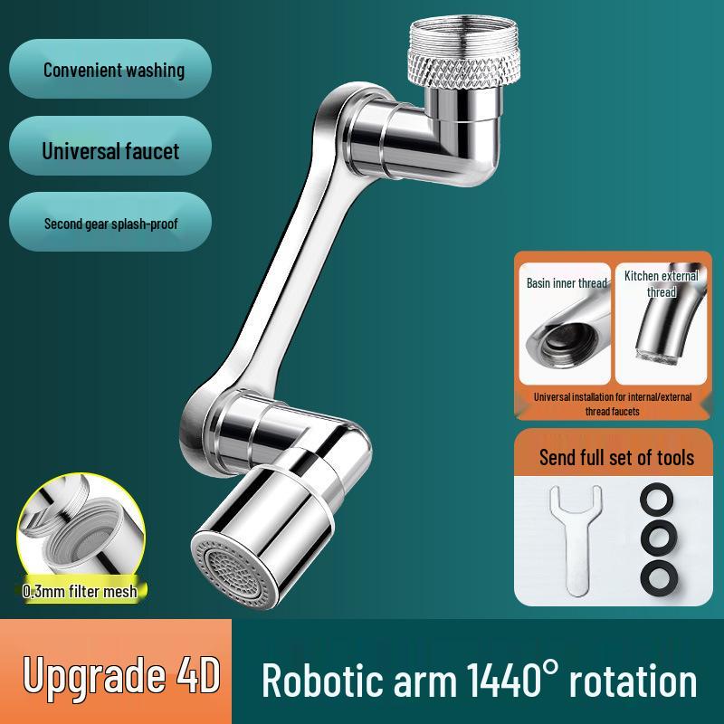 Rotatable Faucet Extension Aerator with Filter and Anti-Splash Features