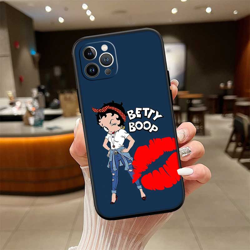 UP10 B-Bettys Art B-Boops Case for Samsung Galaxy M06 M15 M16 M35 M55 M56 A36 A42 A50 A50S A51 A52 A32 A33 A05 A05S A06 A16 A20