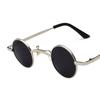 Модные ретро-панк солнцезащитные очки с широкой перемычкой, маленькие круглые, прозрачно-красные, с защитой UV400, для мужчин и женщин