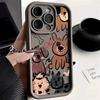 Мягкий чехол с забавными кошками и граффити для собак для iPhone 11, чехол для iPhone 15 Pro Max, чехлы для iPhone 14 13 12 Pro Max XR X XS 7 8 Plus SE 2, чехол