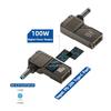 Цифровой дисплей USB-C к DC-конвертеру Быстрая зарядка PD 100 Вт Разъем питания для ноутбука Интеллектуальный Универсальный для Lenovo/HP/Dell