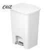 Compact Recycling Bin Pedal Trash Can, with Dual-mode Lid, Easy Access Garbage Modern Bathroom Waste Can Odor-proof Slim Solid Color Basket,