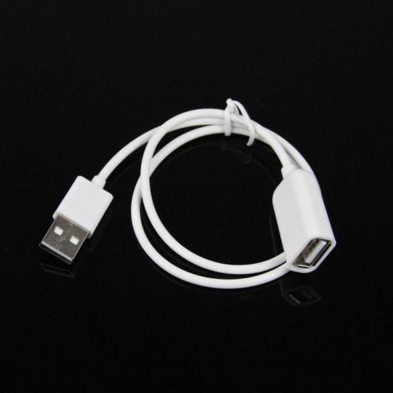 Белый металлический USB 2.0 из ПВХ, удлинительный кабель-адаптер «папа-мама», длина 1 м, 3 фута