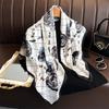 90 * 90cm New Twill Silk Simple Sun Protection Warm Large Square Scarf Shawl Headscarf For Women