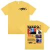 Rapper Maka Aura Tour Album 2025 T Shirts for Unisex Women Vintage Style Harajuku Street Tshirt Casual High Quality Cotton T Shirt