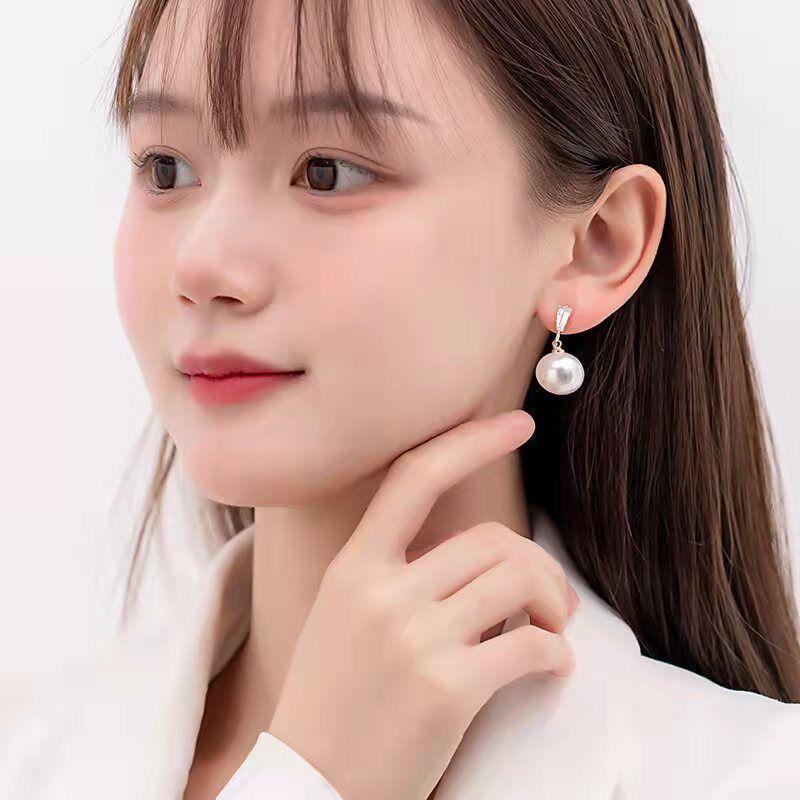 Модные серьги-клипсы с искусственным жемчугом, спираль от комаров, без пирсинга, со стразами, зажим для ушей, женские серьги