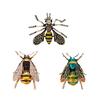Rhinestone Men Women Shirt Collar Decor Metal  Bee Insect Pin Anima Enamel  Bumblebee Brooches