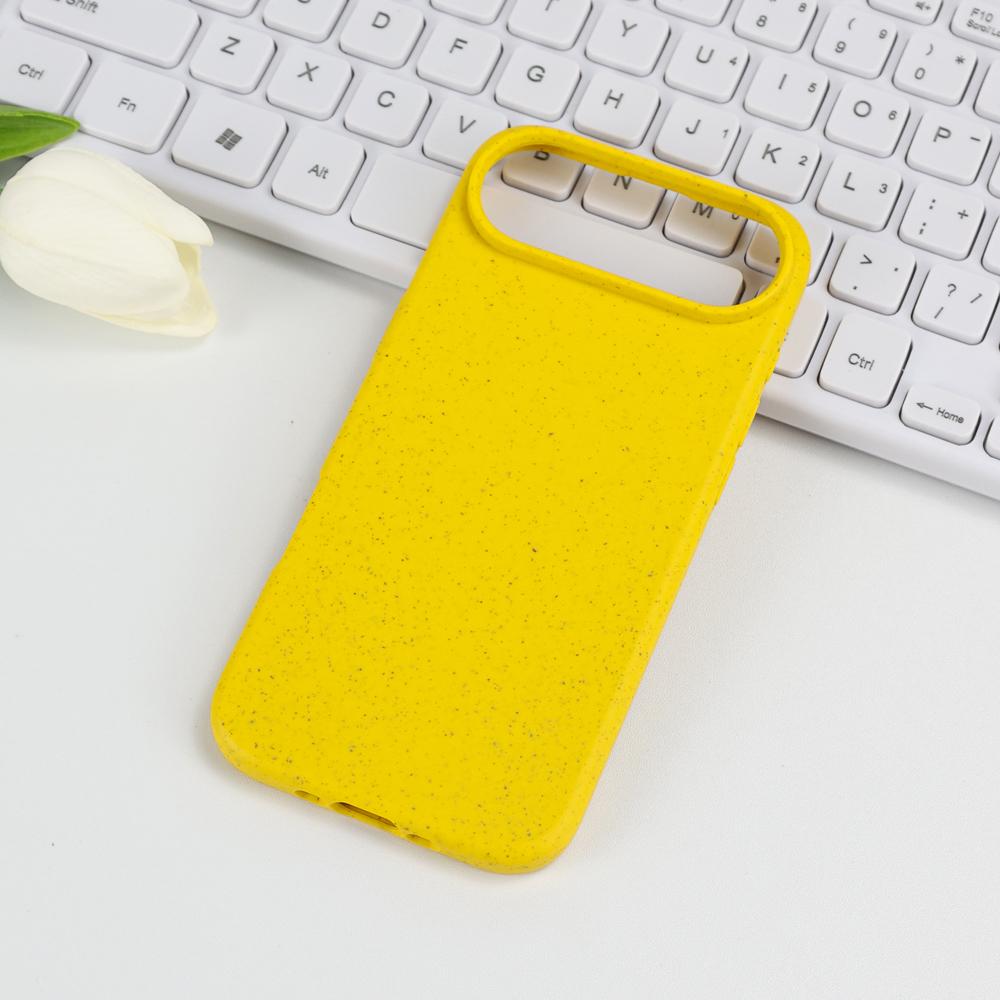 Eco Biodegradable Wheat Straw Soft Phone Case For iPhone 17 Air 16 E 15 14 Plus 13 12 Mini 11 Pro Fashion Matte Shockproof Cover