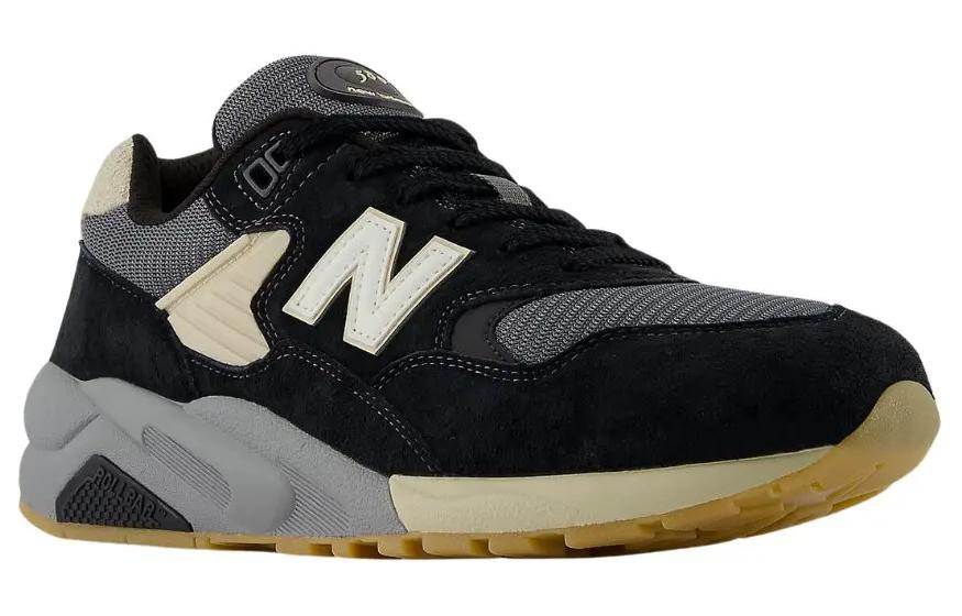 New Balance Повседневные беговые кроссовки NB 580 с низким верхом для мужчин, дышащие, износостойкие, черно-синие MT580ESC