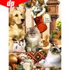 Diamond Painting Animal Mosaic 5D DIY Cross Stitch Rhinestones Full Round Diamond Embroidery