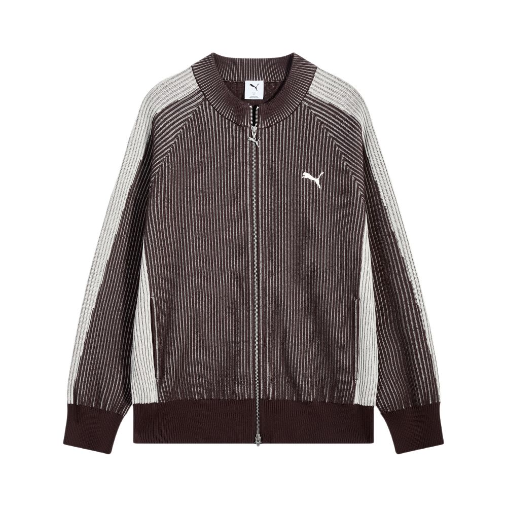 Puma T7 Трикотаж Мужской Шоколадно-коричневый Стойка Умеренный 637434-13