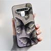 For LG Q61 LM-Q630N Slim Black Soft Silicone Case Luxury Fashion Flower Butterfly Painted Cover for LG K61 Q61 Q 61 Phone Casing