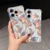 Прозрачный чехол для телефона с узором из разноцветных лепестков Для iPhone 17 Pro Max 11 12 13 14 Plus 15 16 Pro 17 Air X XR XS Силиконовая крышка