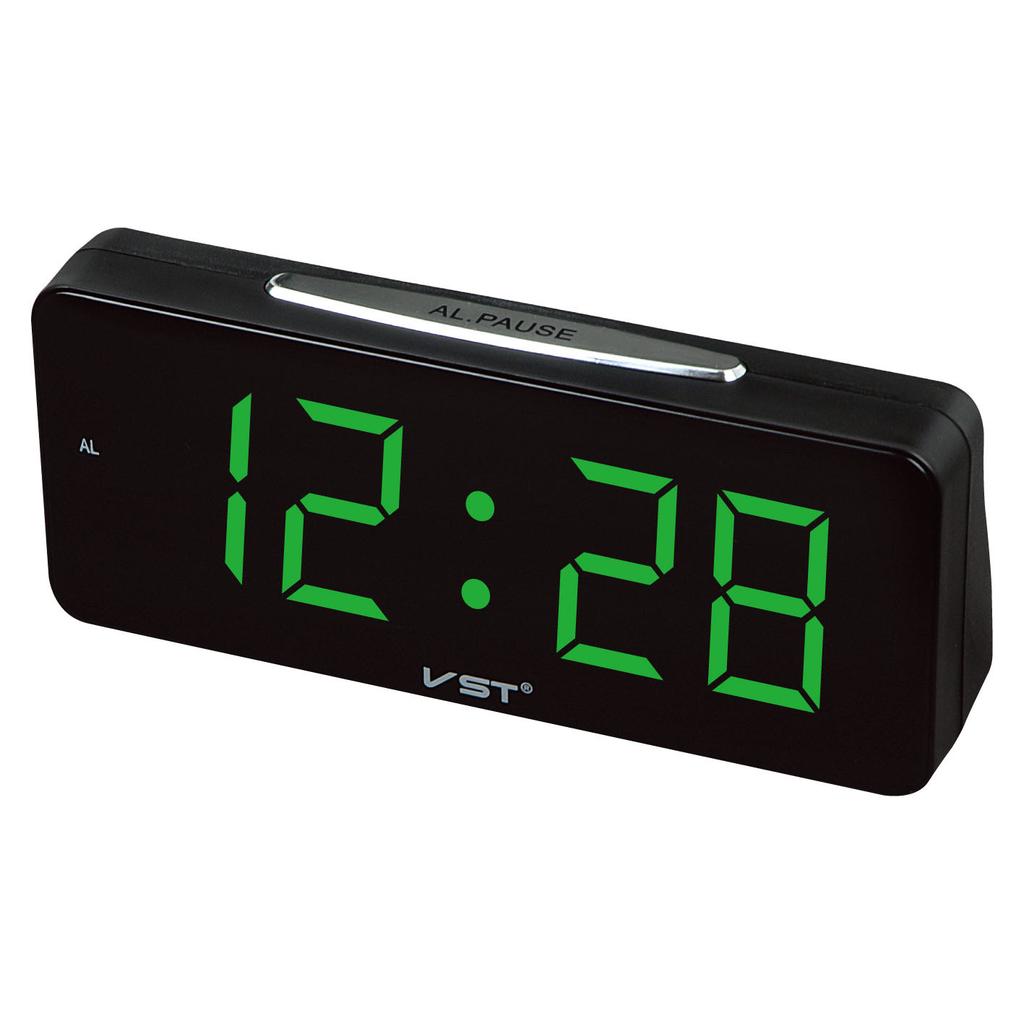 Perpetual Calendar Natural Sound Alarm Clock with Hourly Timer Function LED Electronic Meter Plug In Luminous Clock LED Clock